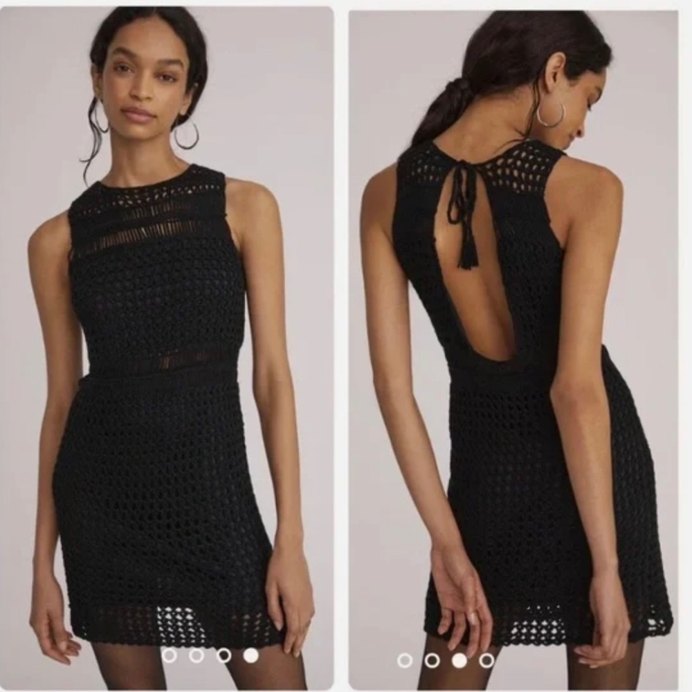 ANTHROPOLOGIE CROCHET SWEATER TUNIC NWT XS